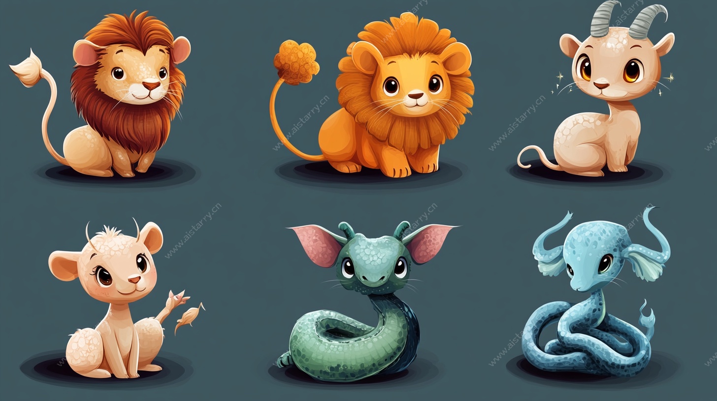 可爱卡通动物集合