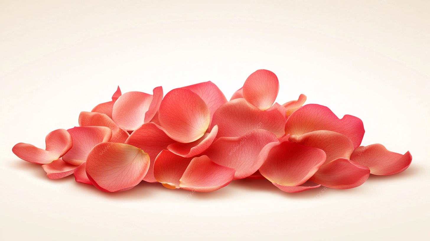 粉色玫瑰花瓣堆叠图