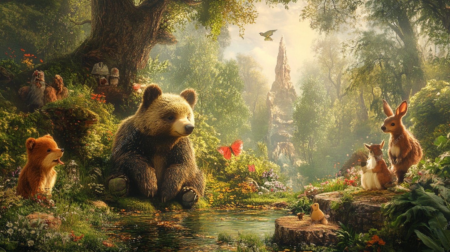 森林中的动物奇幻世界