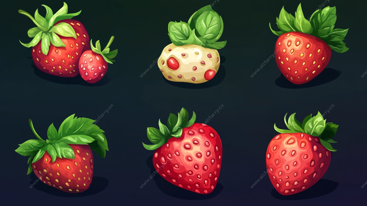 可爱草莓插画