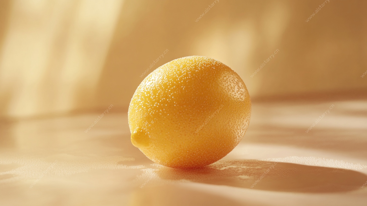 黄色柠檬静物特写