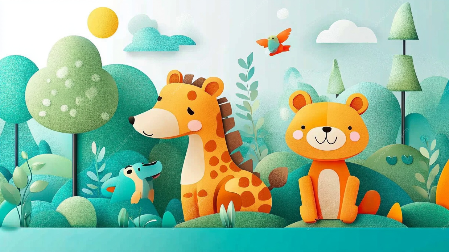 森林中的可爱动物们