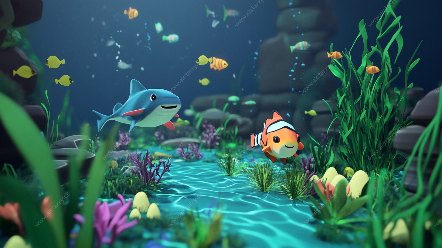 海底奇幻小鱼的冒险世界