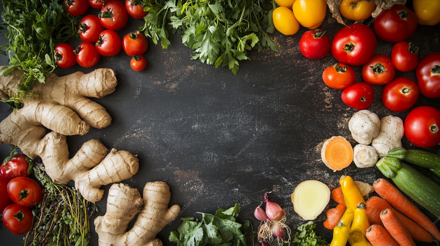 新鲜多样蔬菜 营造厨房氛围