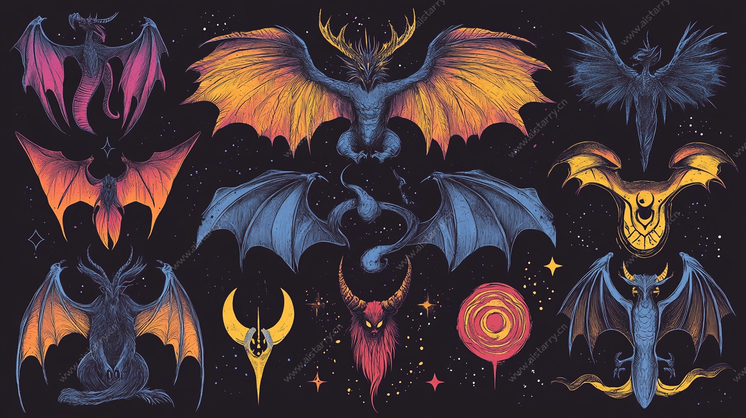 奇幻飞龙插画集合