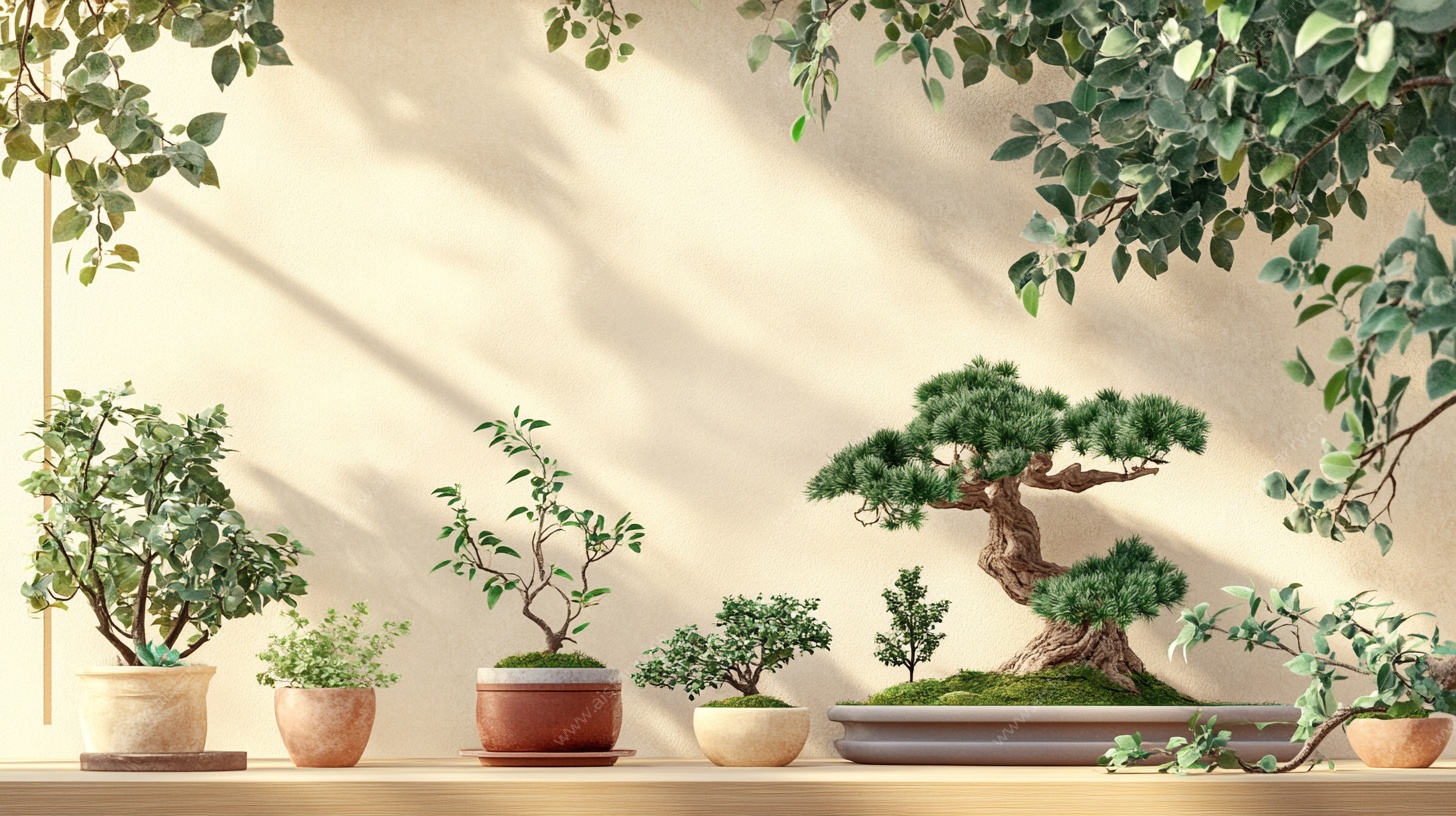 室内盆栽景观展示