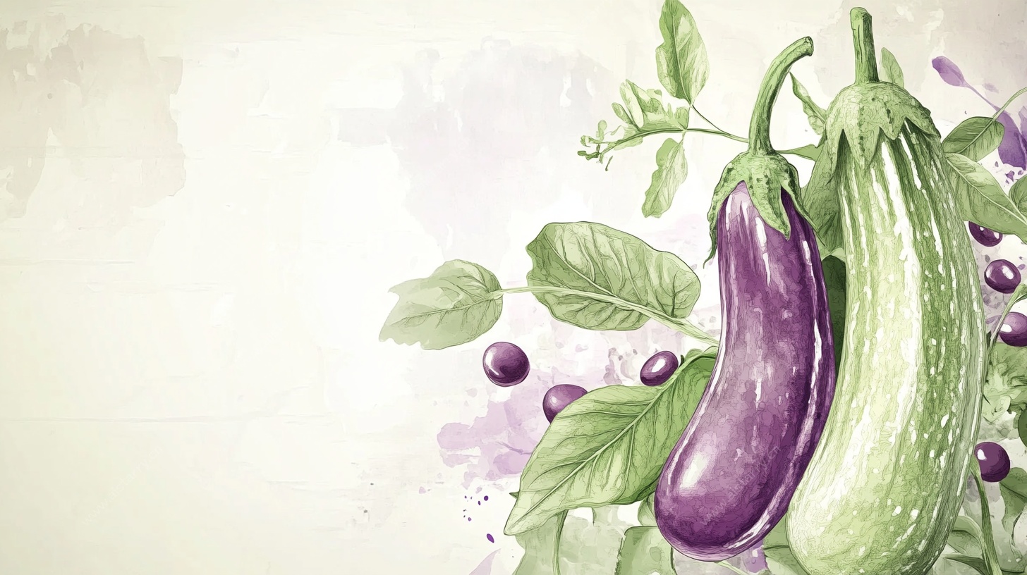 水彩风蔬菜插画