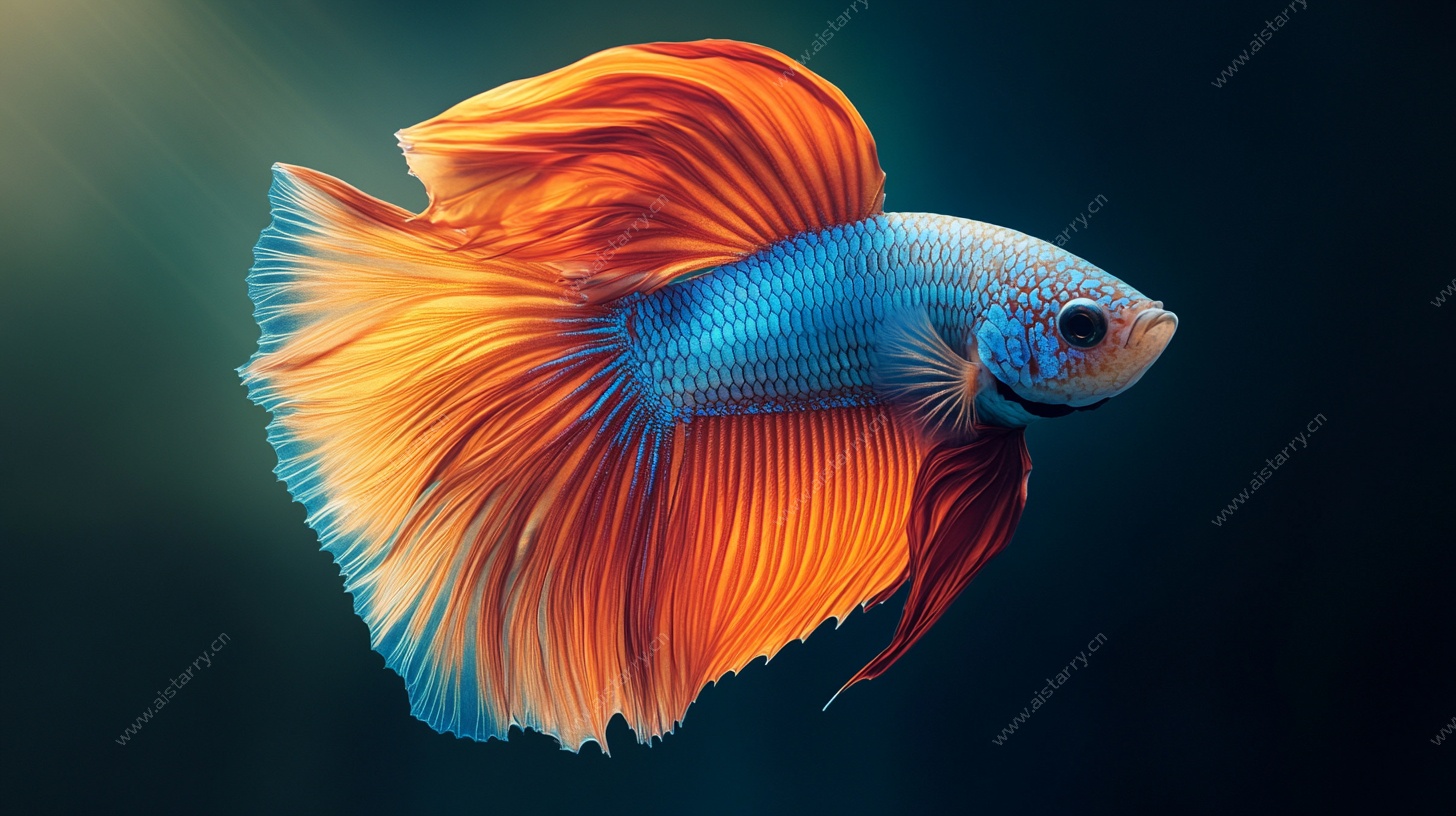 色彩绚丽的暹罗斗鱼