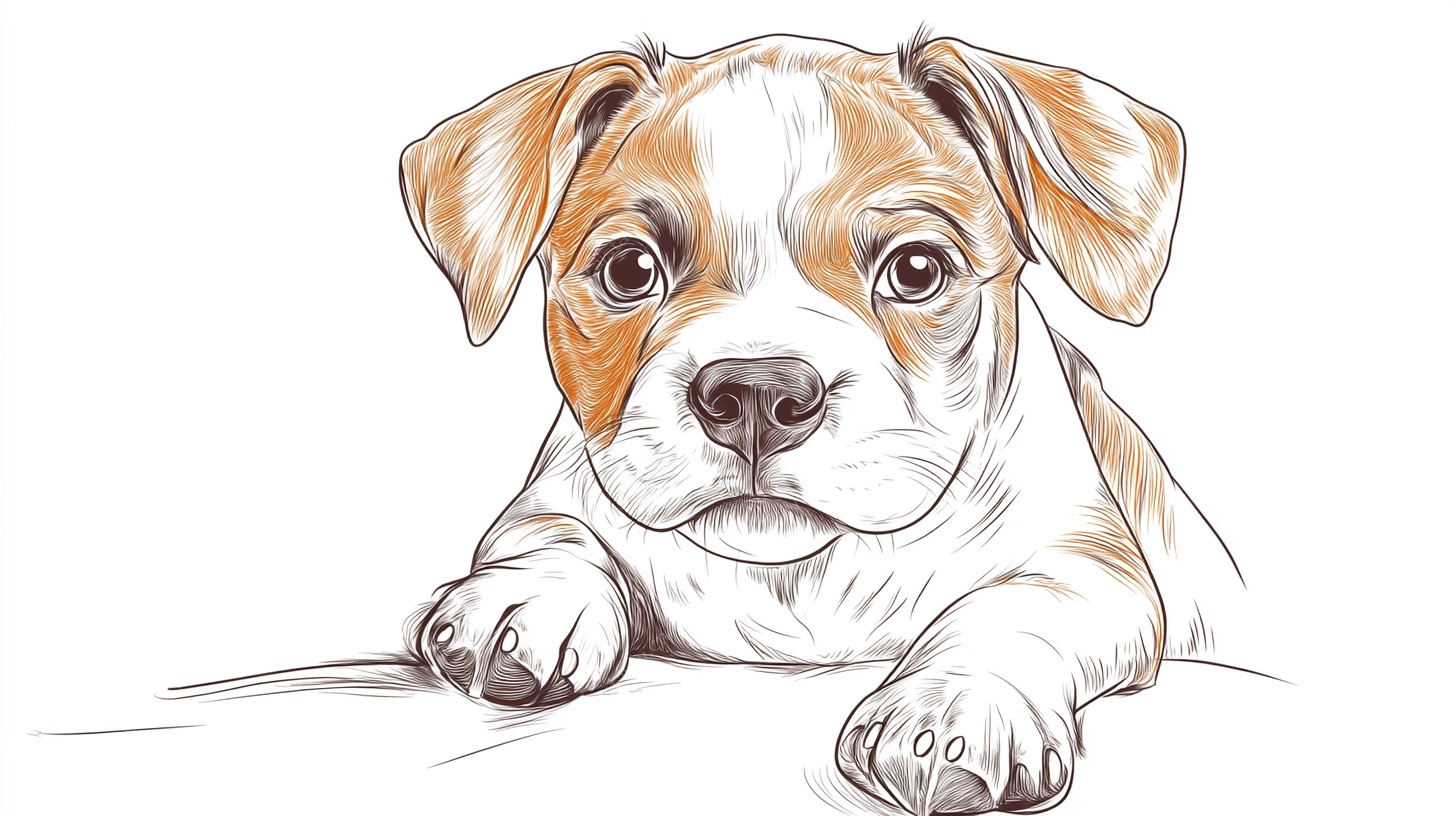 可爱小狗插画