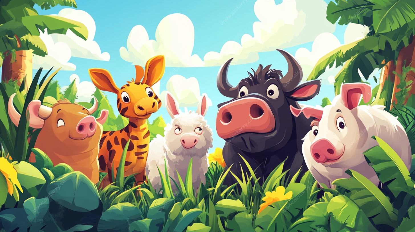 森林中的可爱动物们