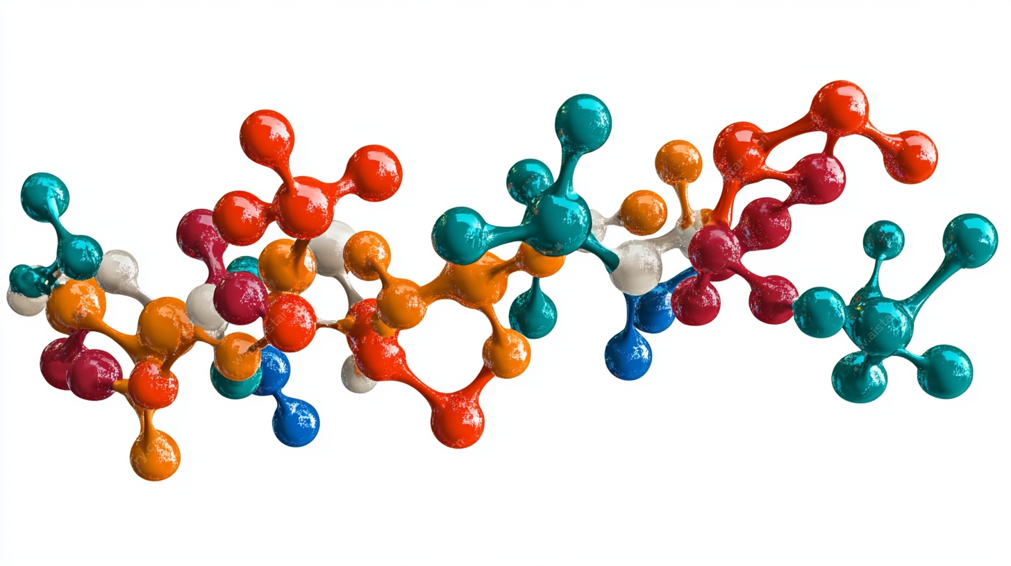 多彩分子结构模型展示