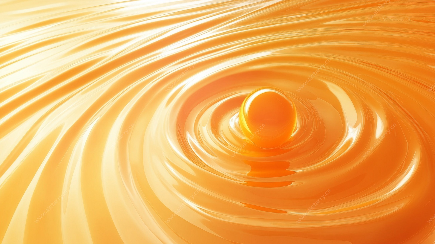 橙色水波涟漪效果图