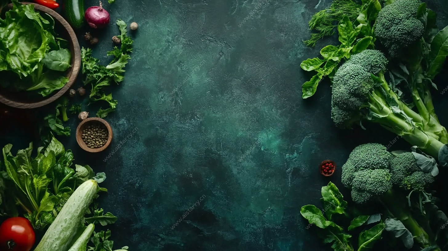 新鲜蔬菜背景图