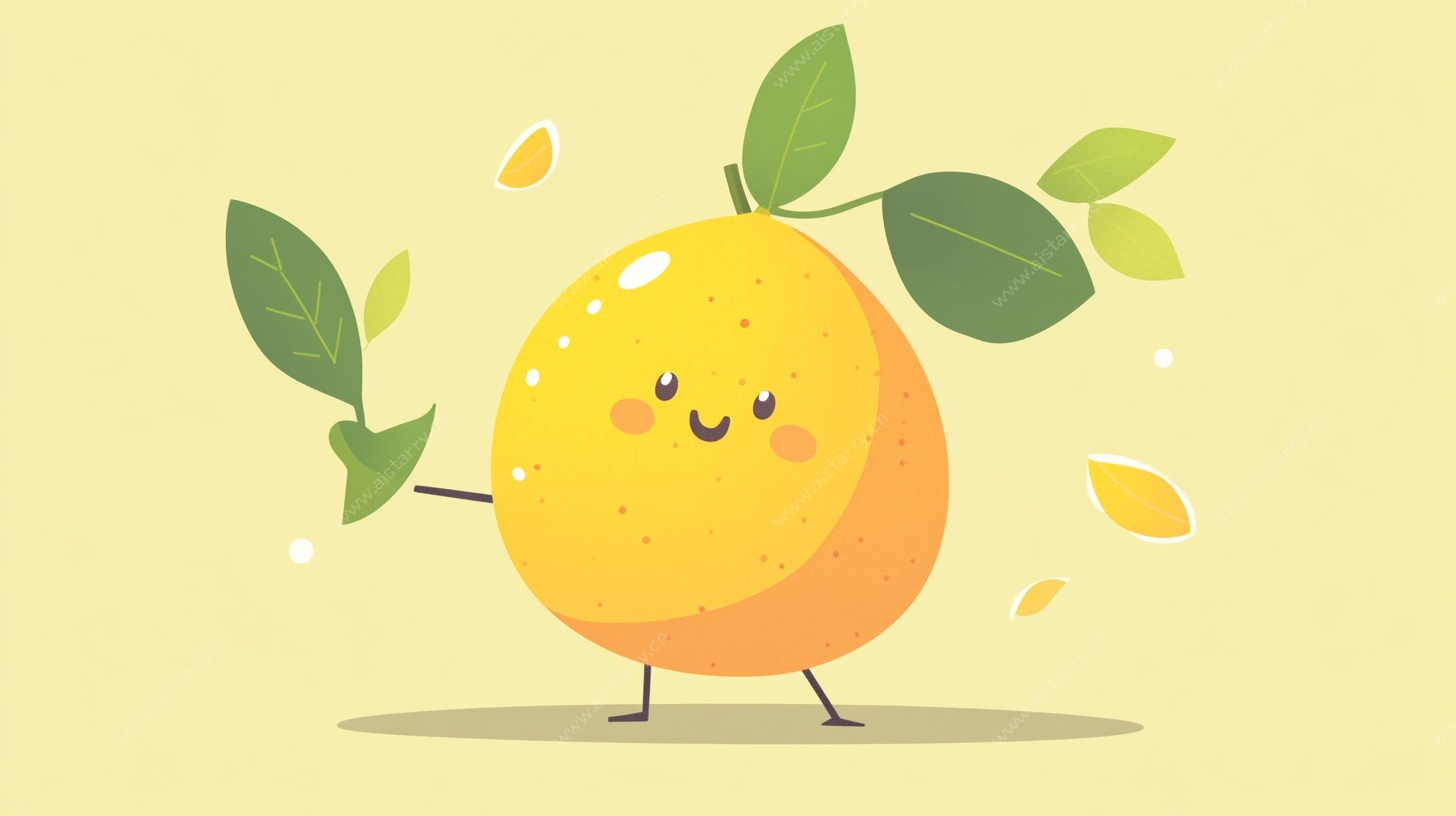可爱橙子卡通形象