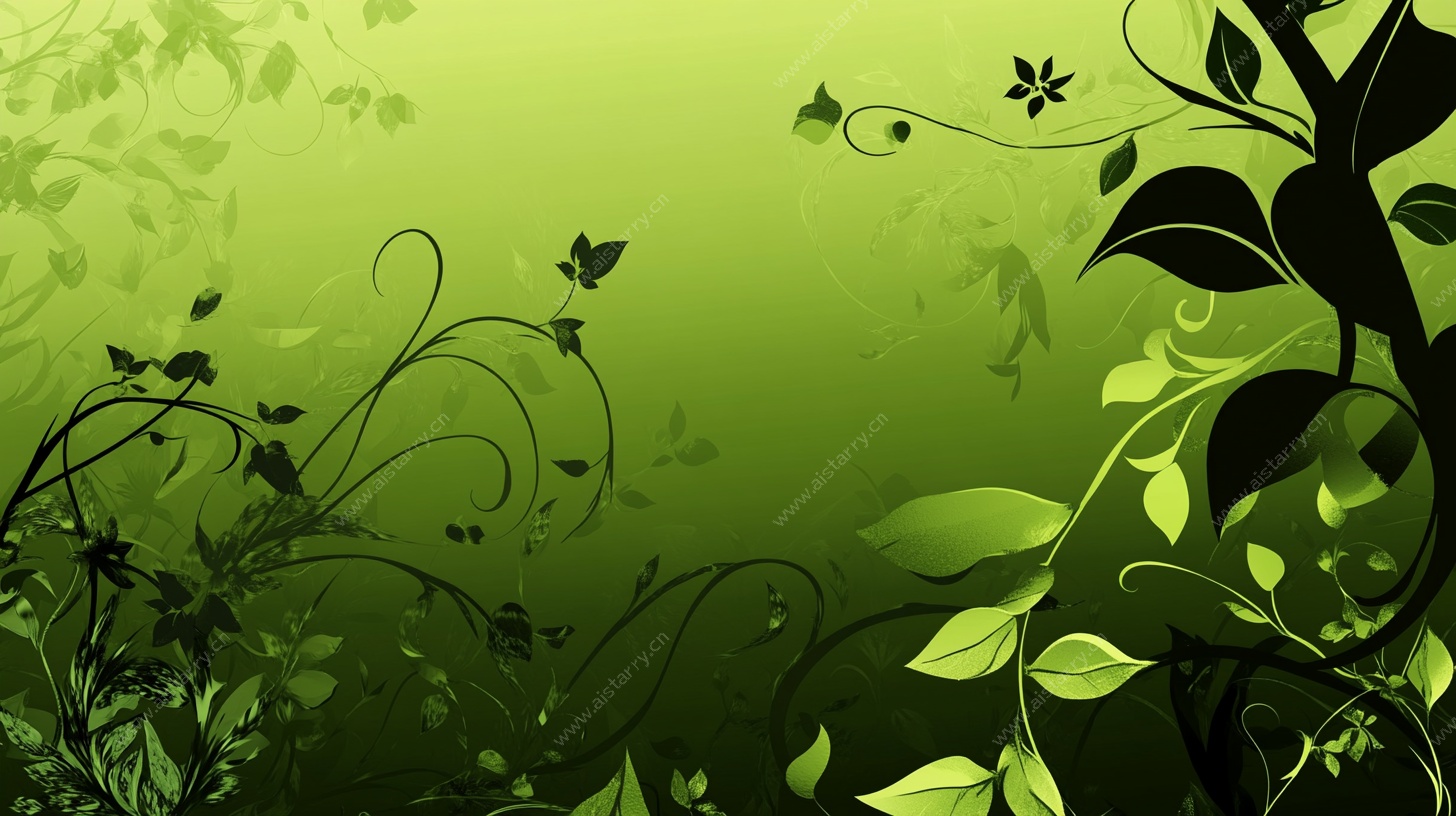 绿色梦幻植物背景图