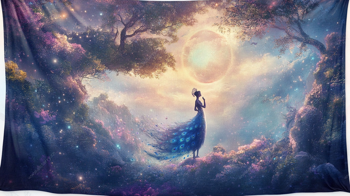 梦幻森林中的神秘女子