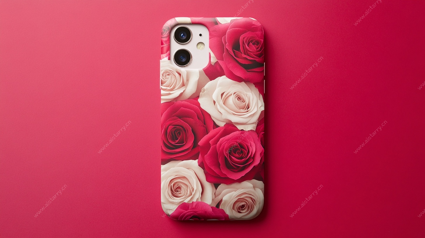 玫瑰图案手机壳