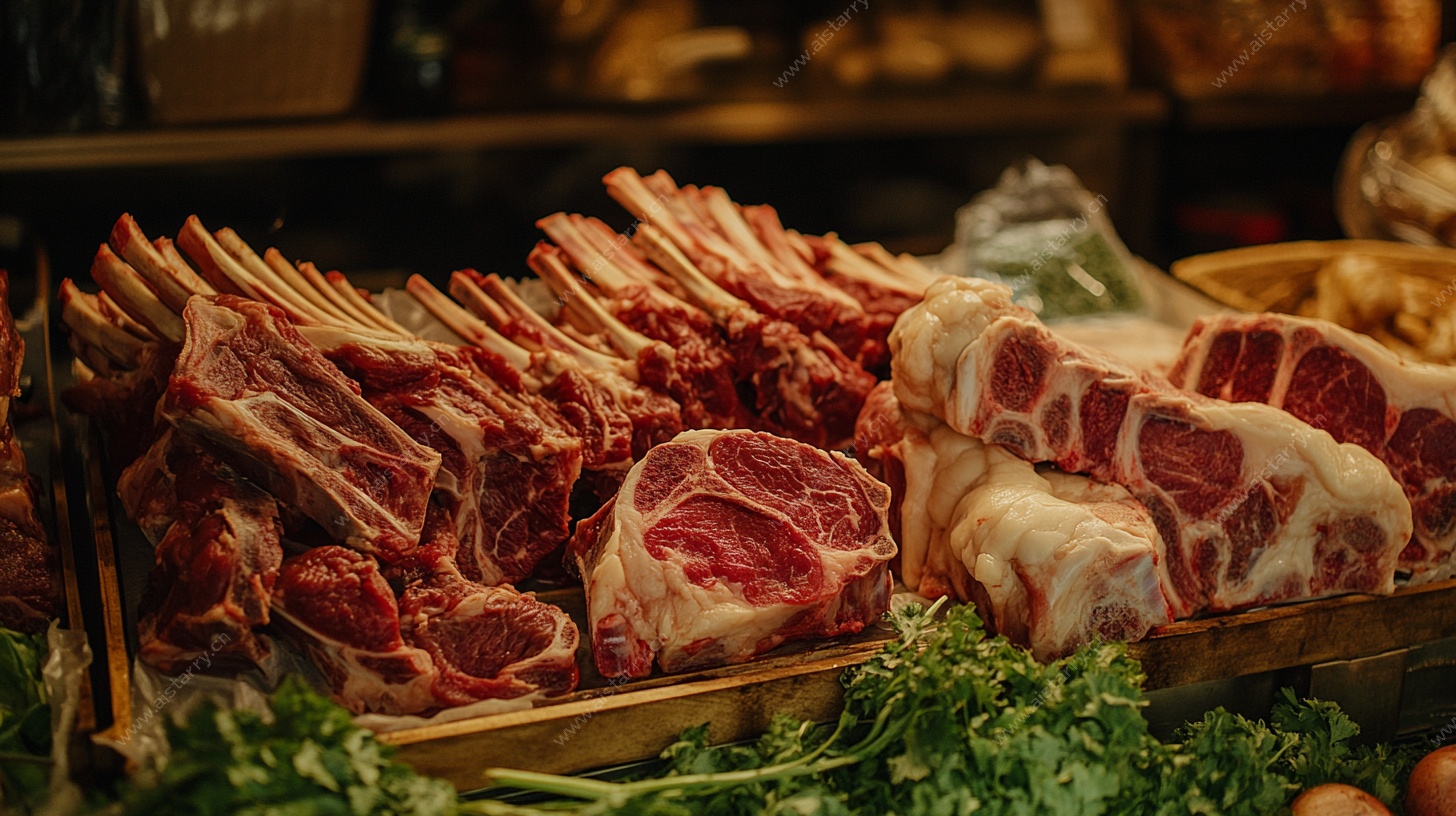 新鲜肉类陈列
