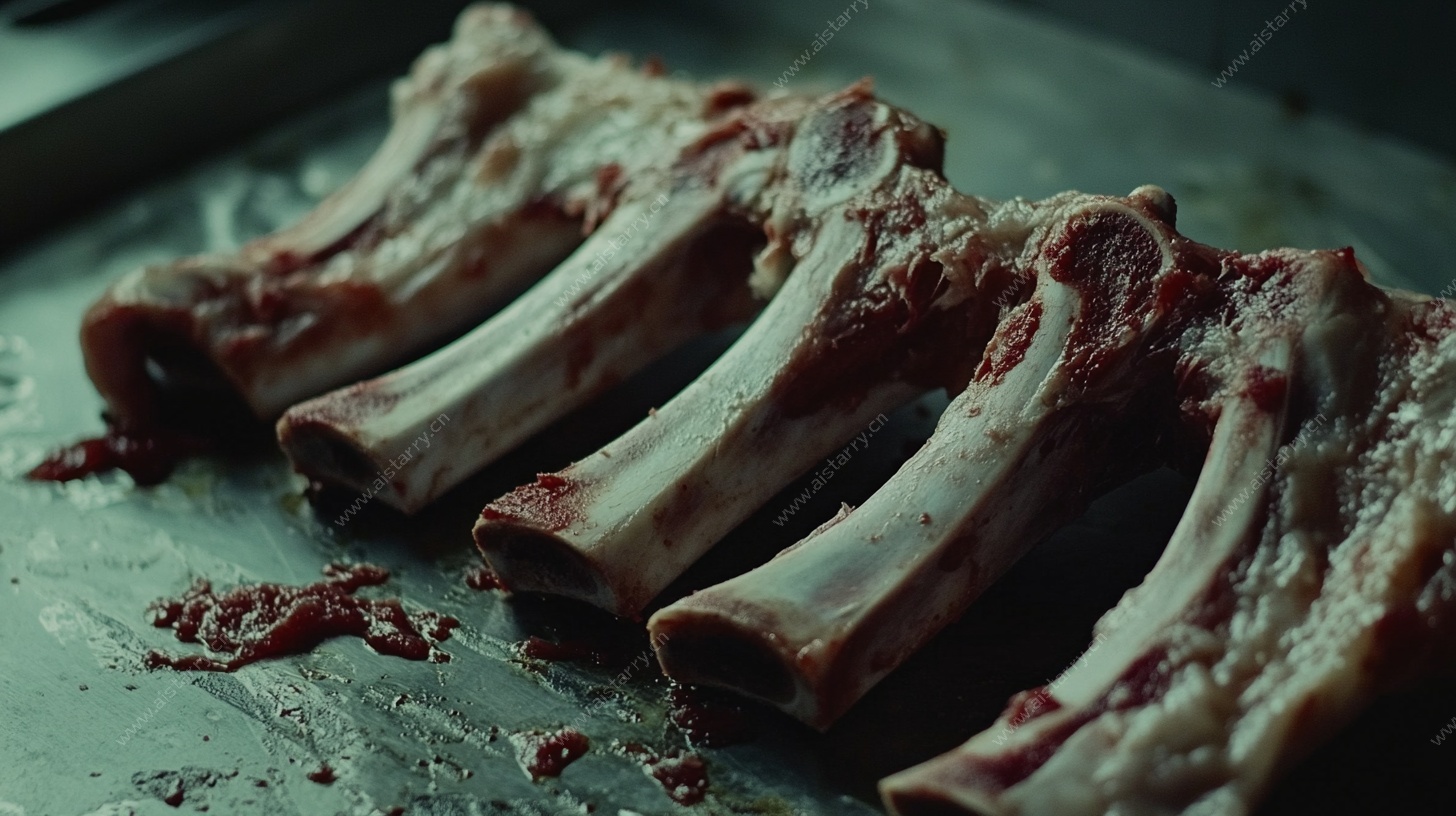 新鲜生排骨 诱人食材展示