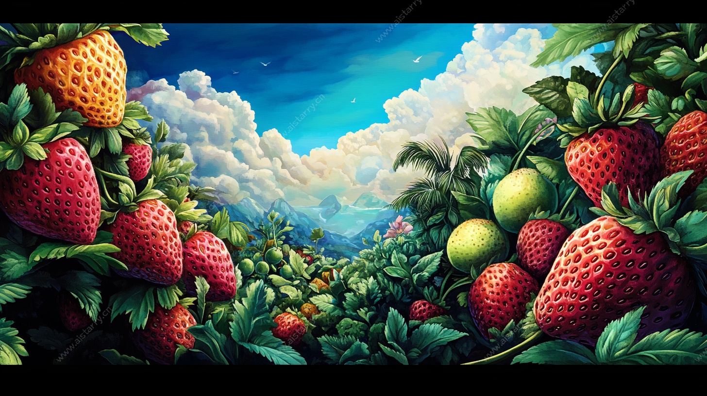 梦幻水果田园风光