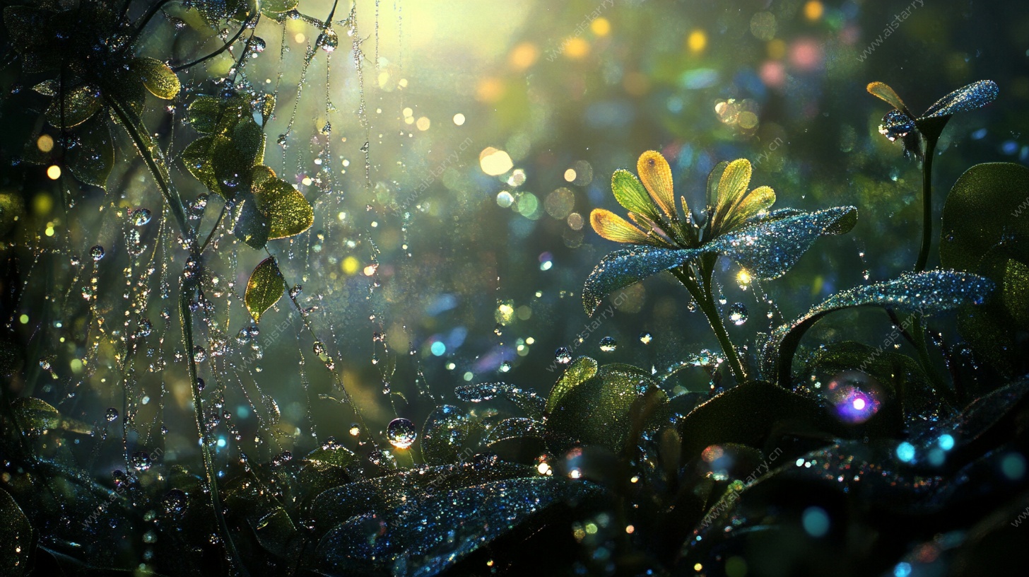 梦幻森林中的精灵植物