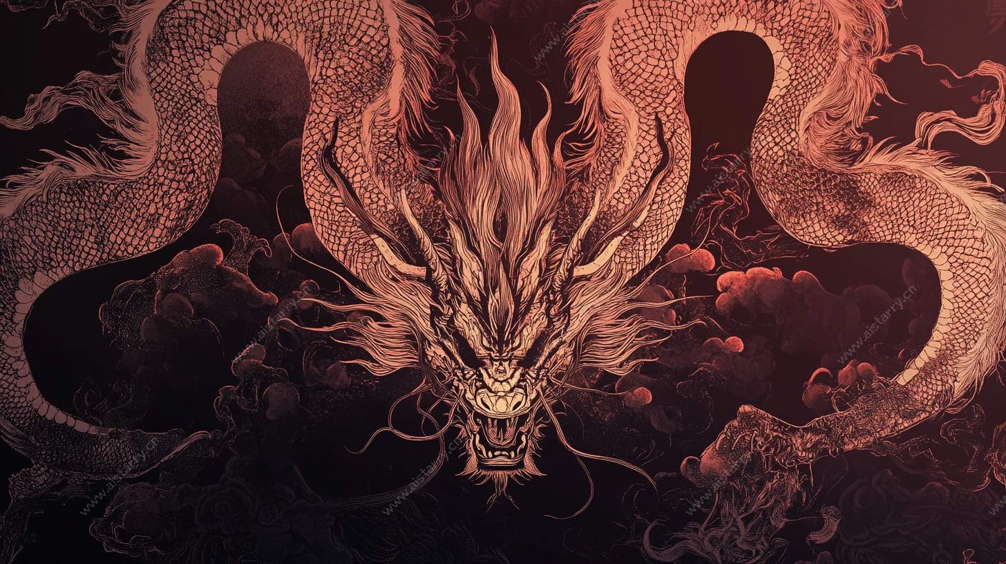 威严东方龙 神秘玄幻风格