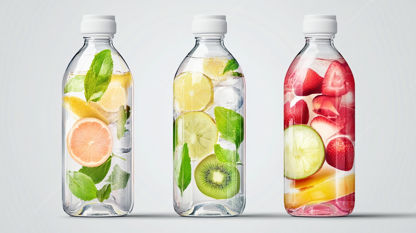 缤纷水果瓶装水展示