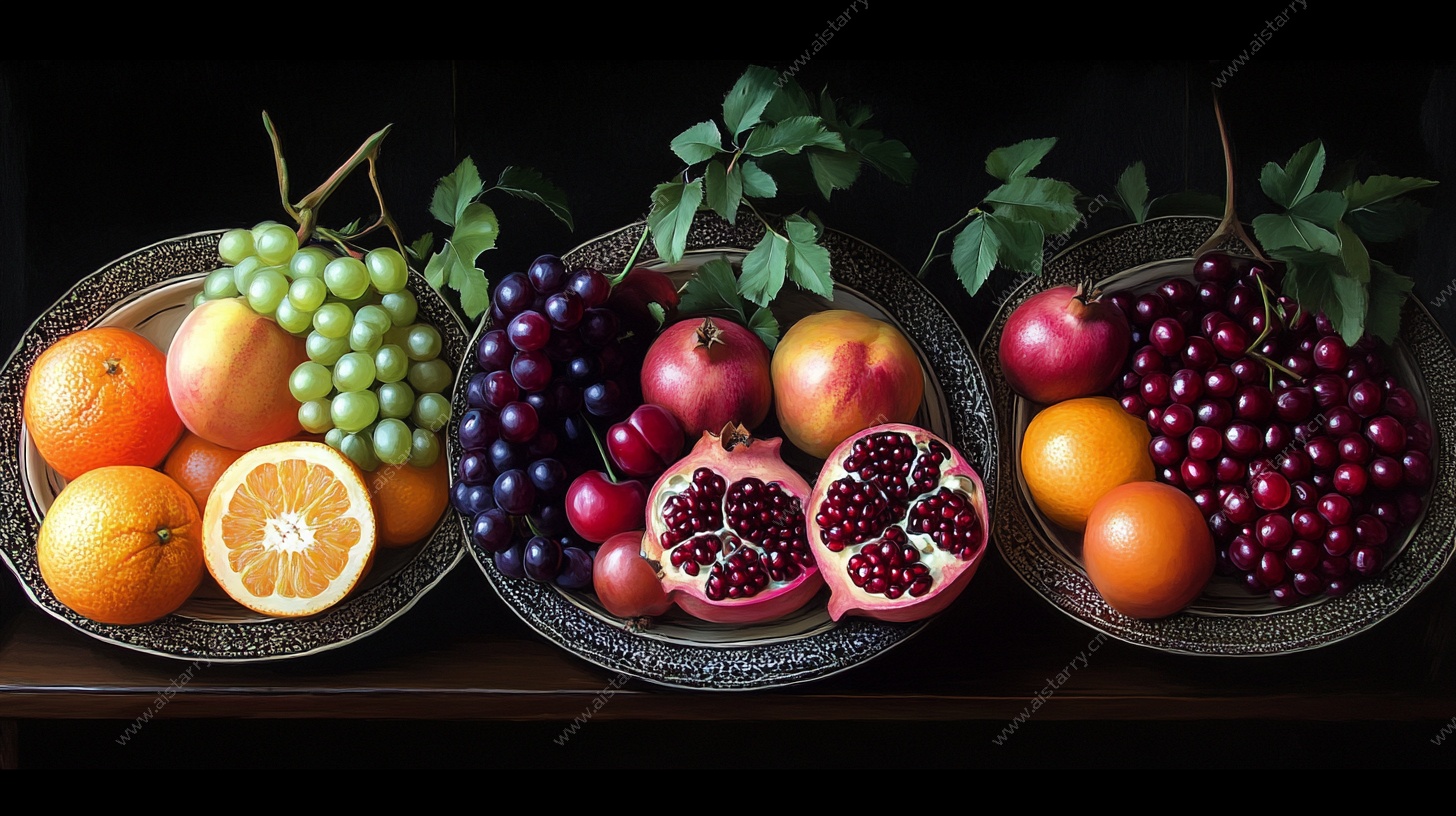 丰盛果盘 多彩水果组合