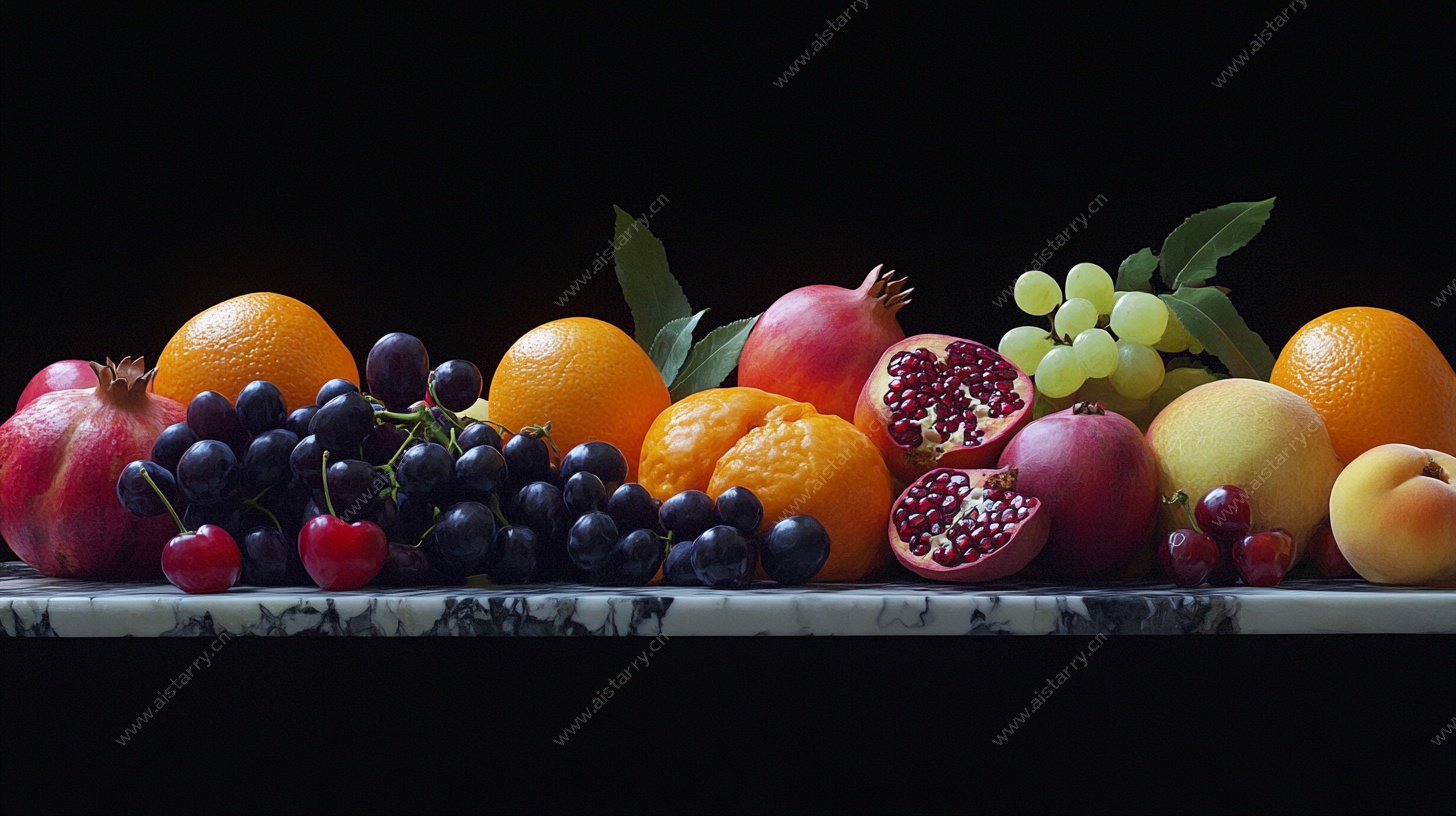 多彩水果静物摆拍