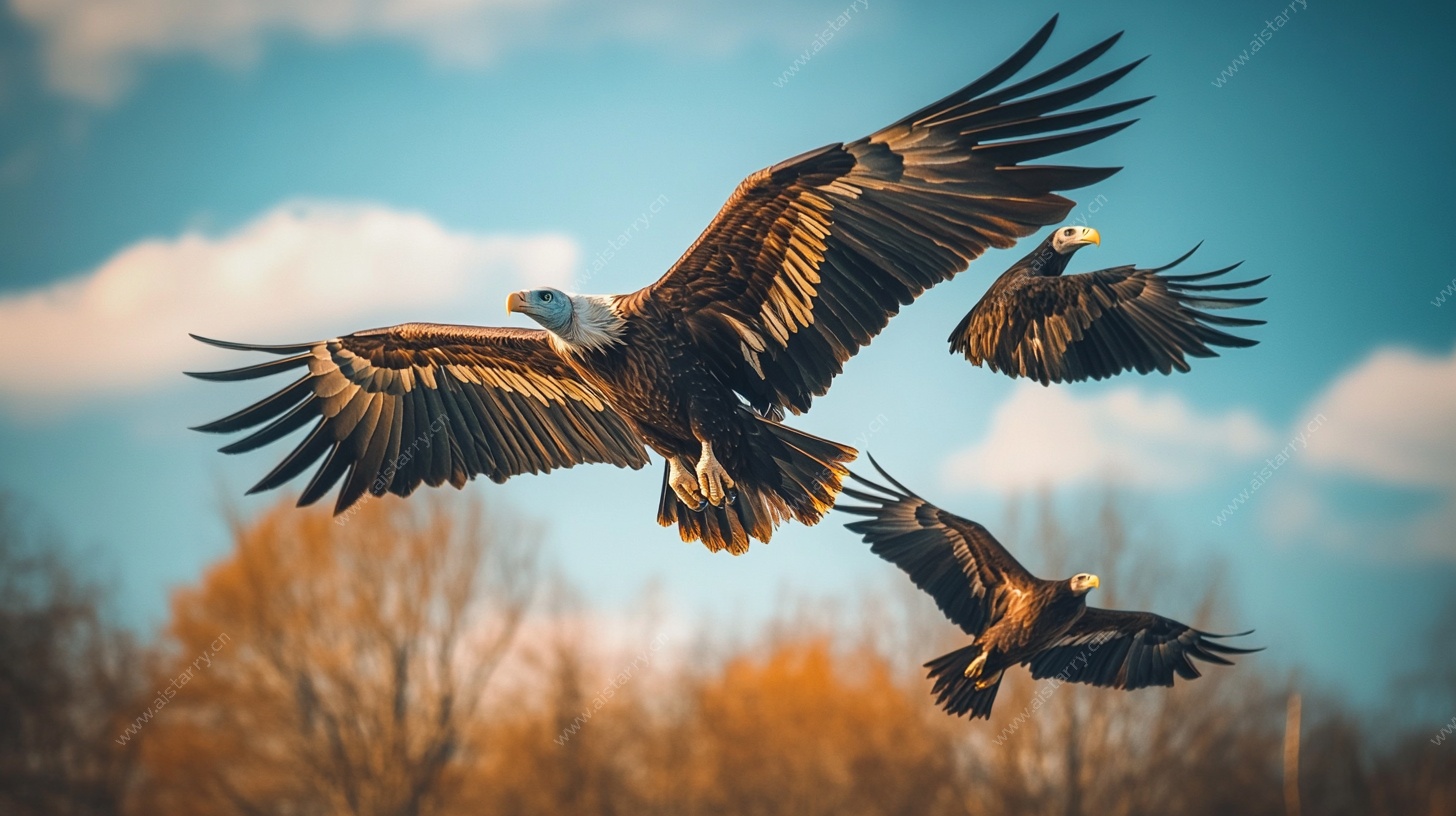 翱翔天际的雄鹰