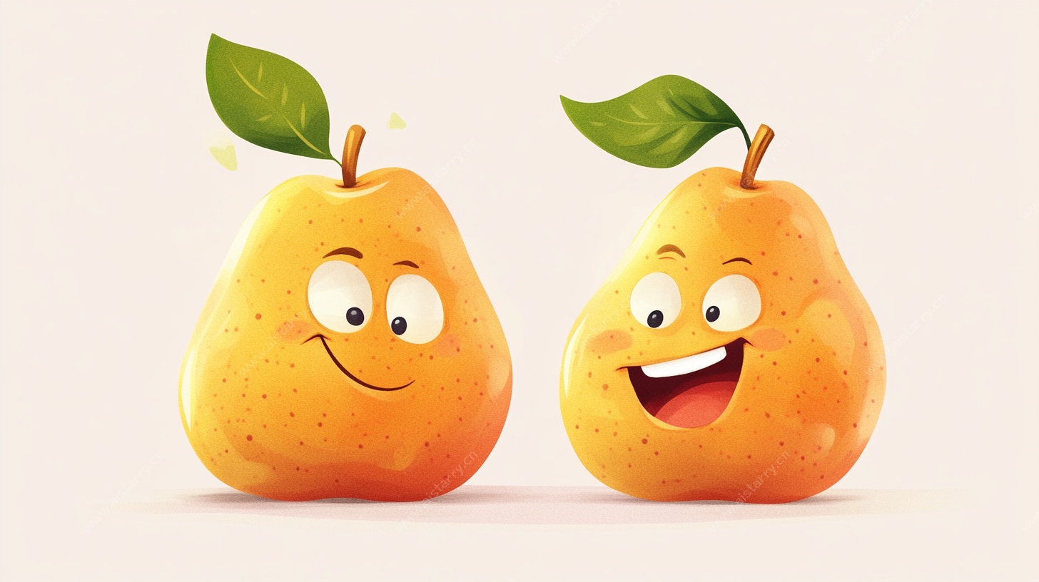 欢乐卡通梨 表情超可爱