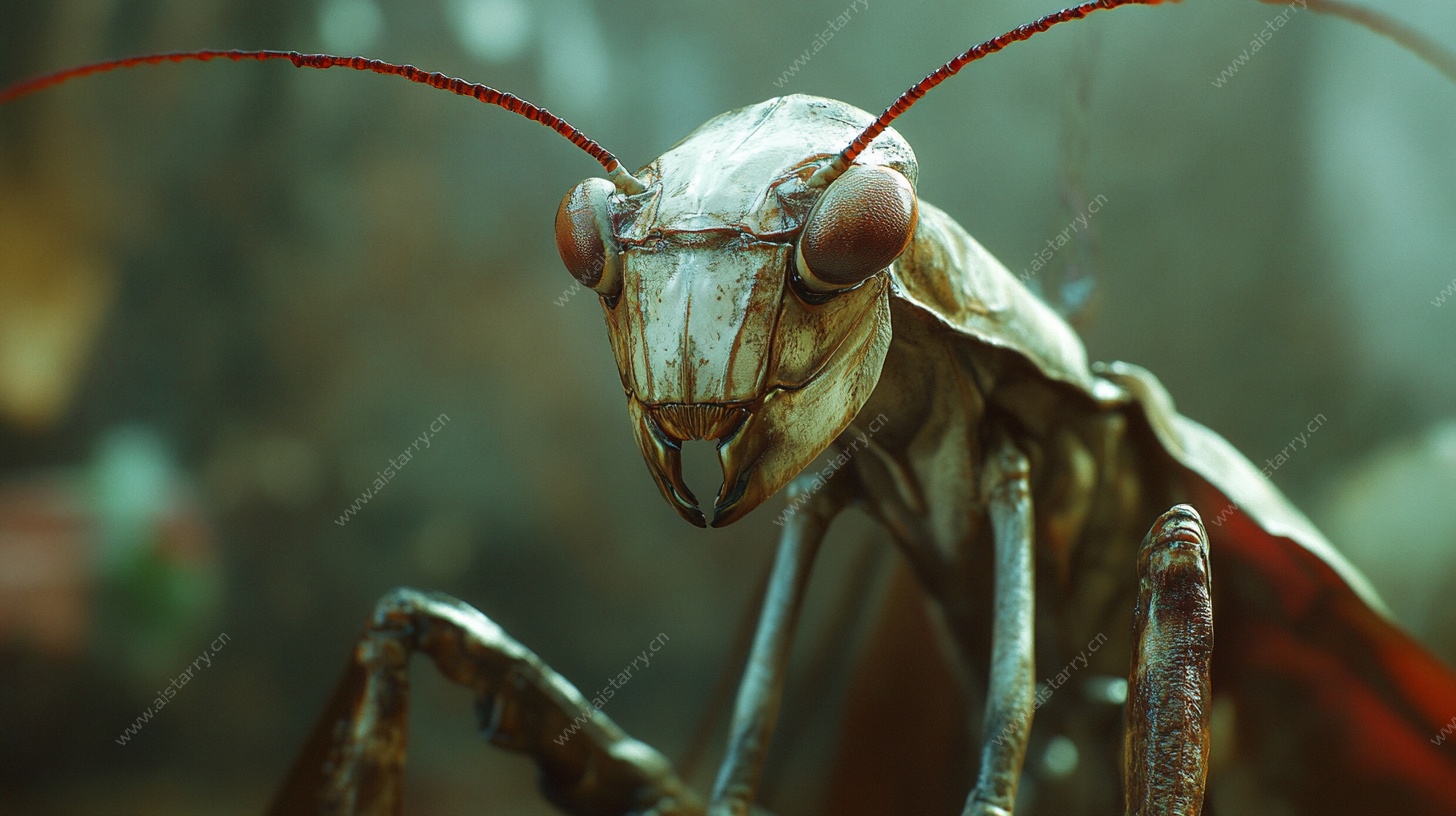 特写 威武的螳螂