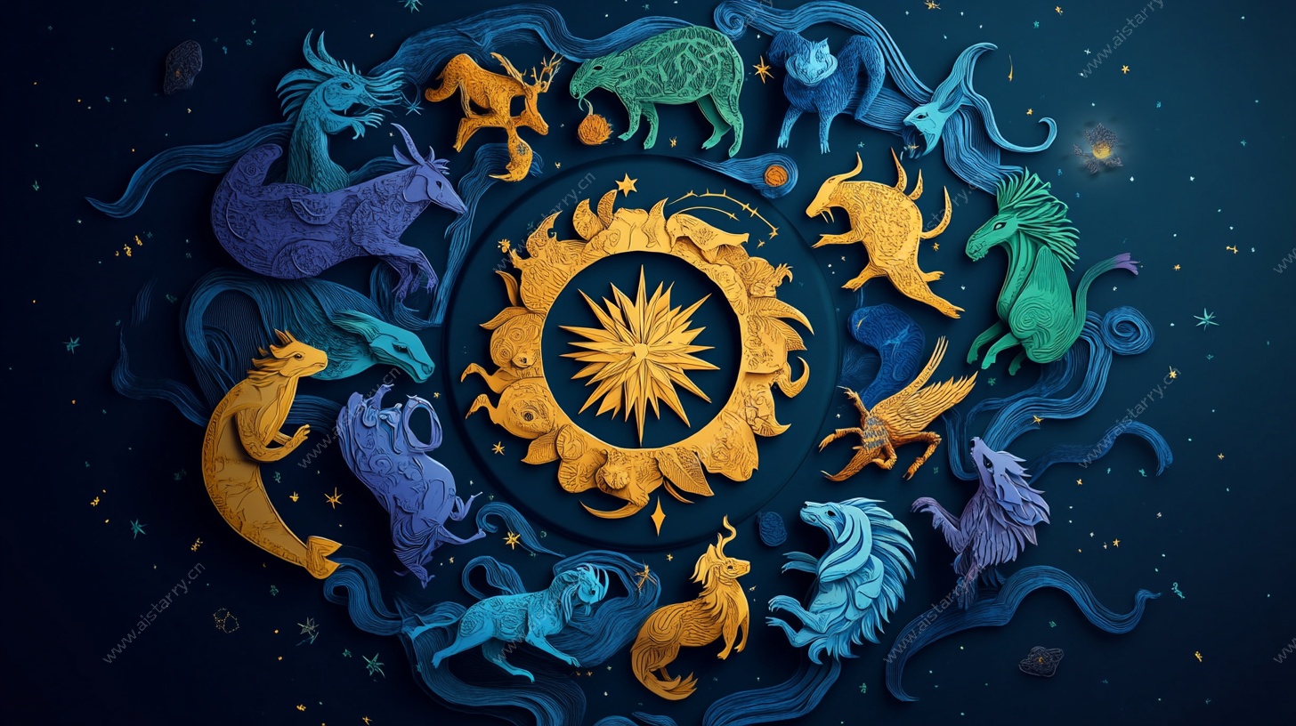 十二生肖梦幻插画