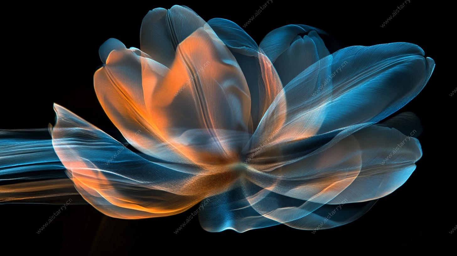 梦幻光影花朵艺术图像