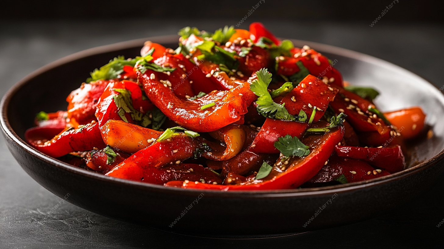 美味红椒菜肴