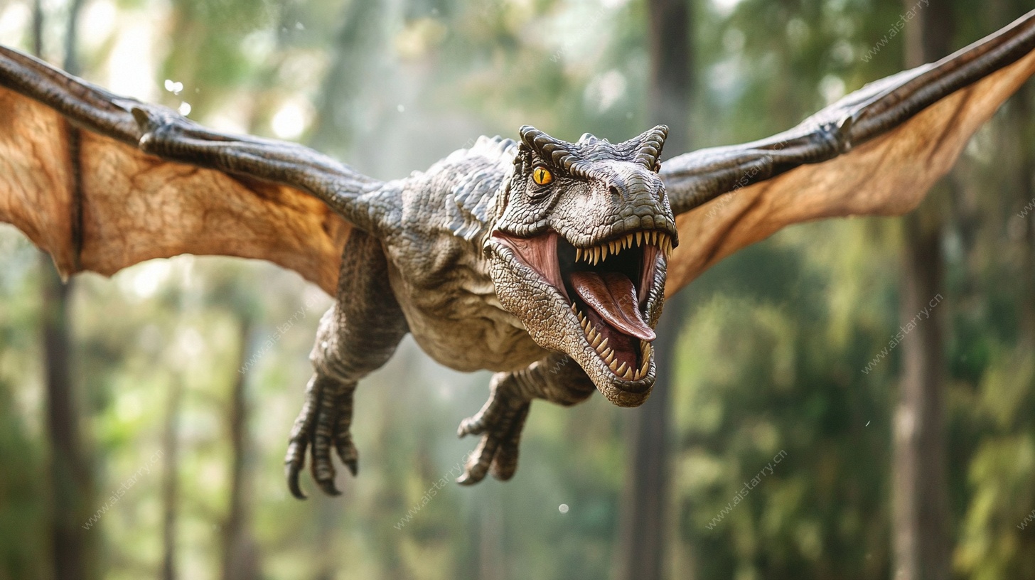 飞翔的史前翼龙