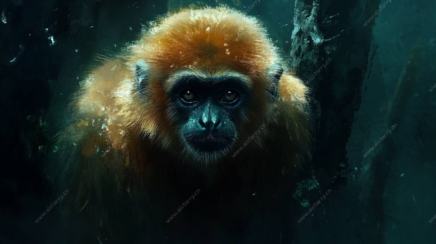 水下金丝猴特写