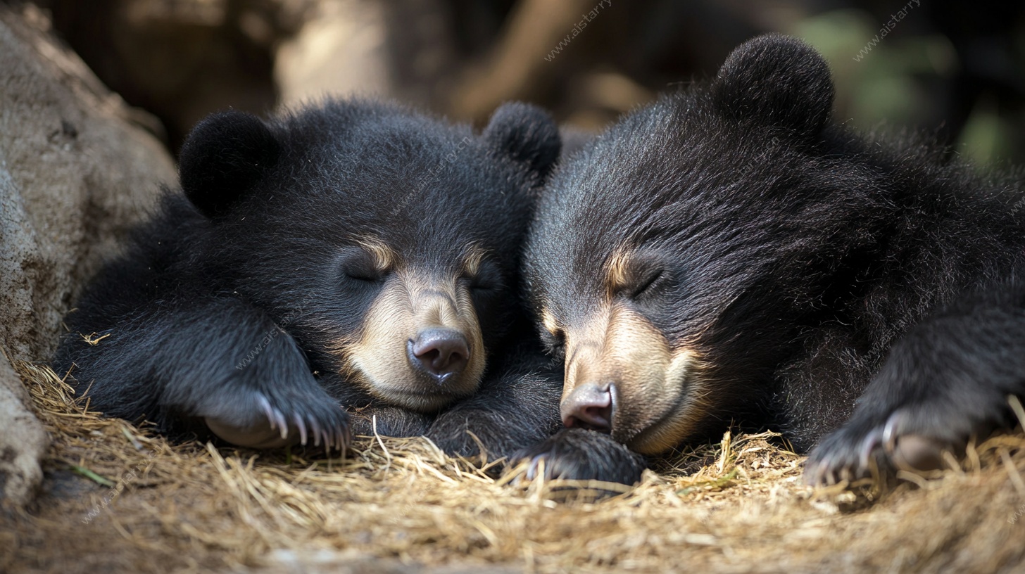 熟睡的小熊宝宝