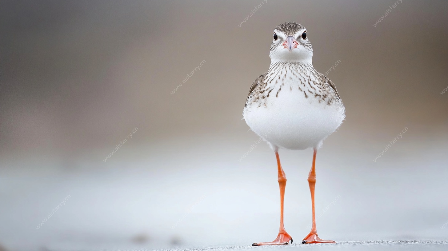 单腿站立的可爱小鸟