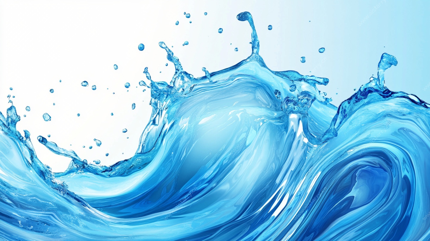 蓝色水花动态背景图