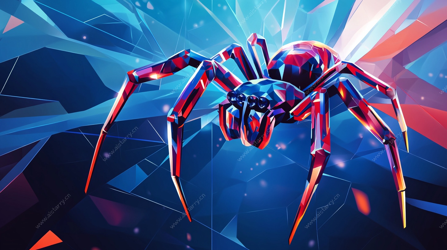 未来感机械蜘蛛插画