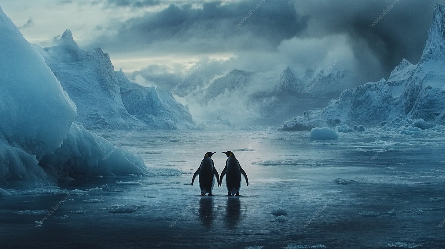 冰原上的企鹅伴侣
