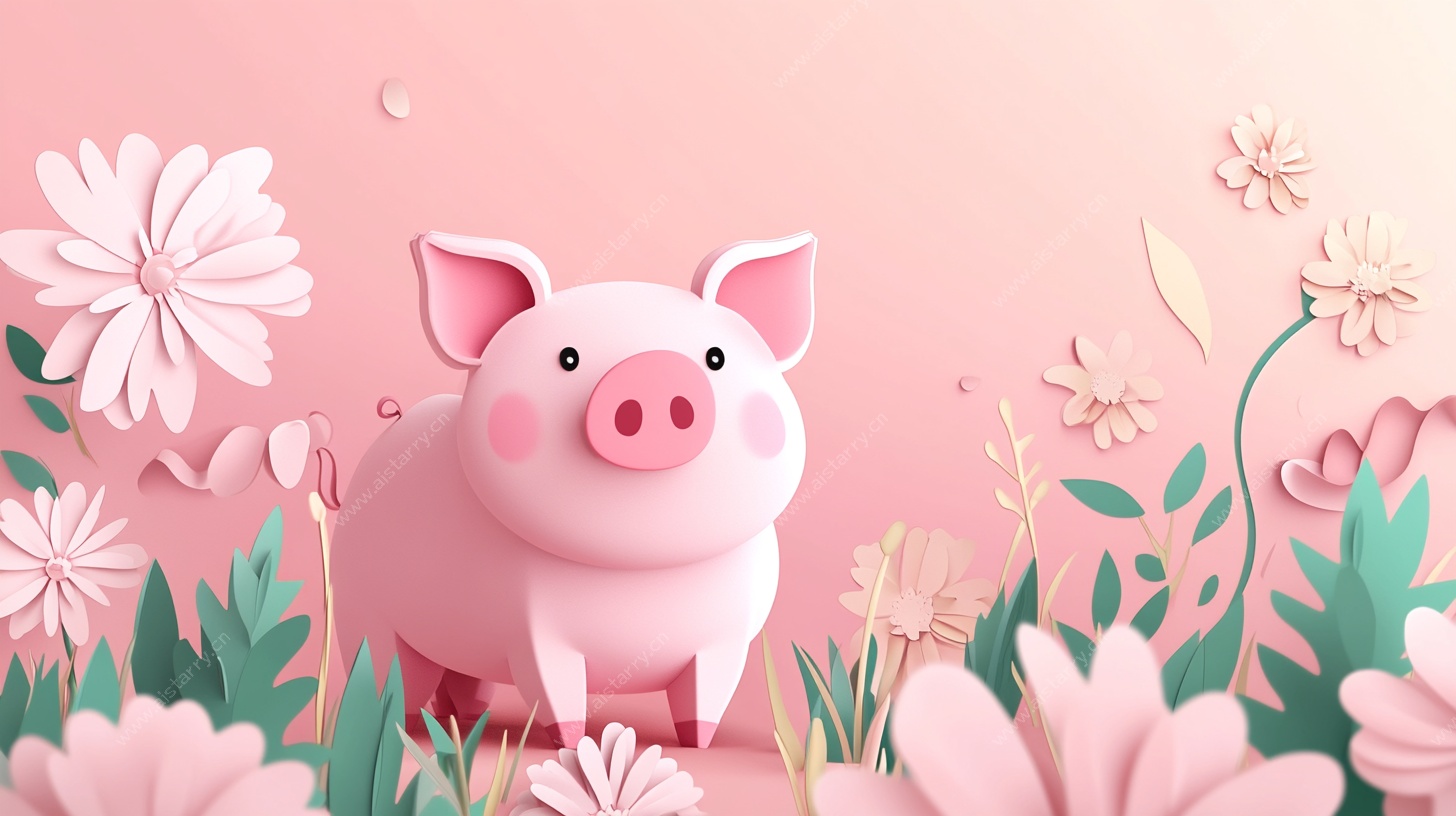 粉色小猪的梦幻花草世界