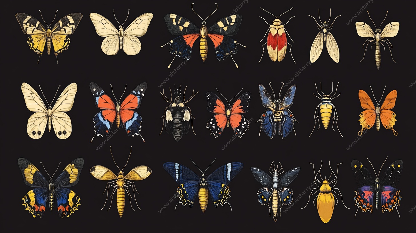 多彩昆虫插画集