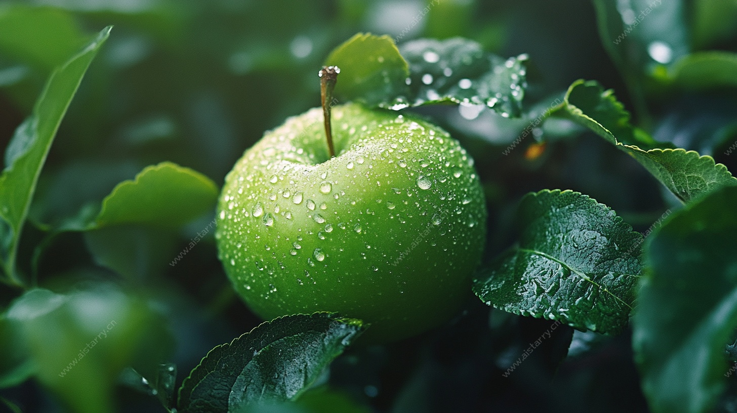 带露青苹果 清新自然感