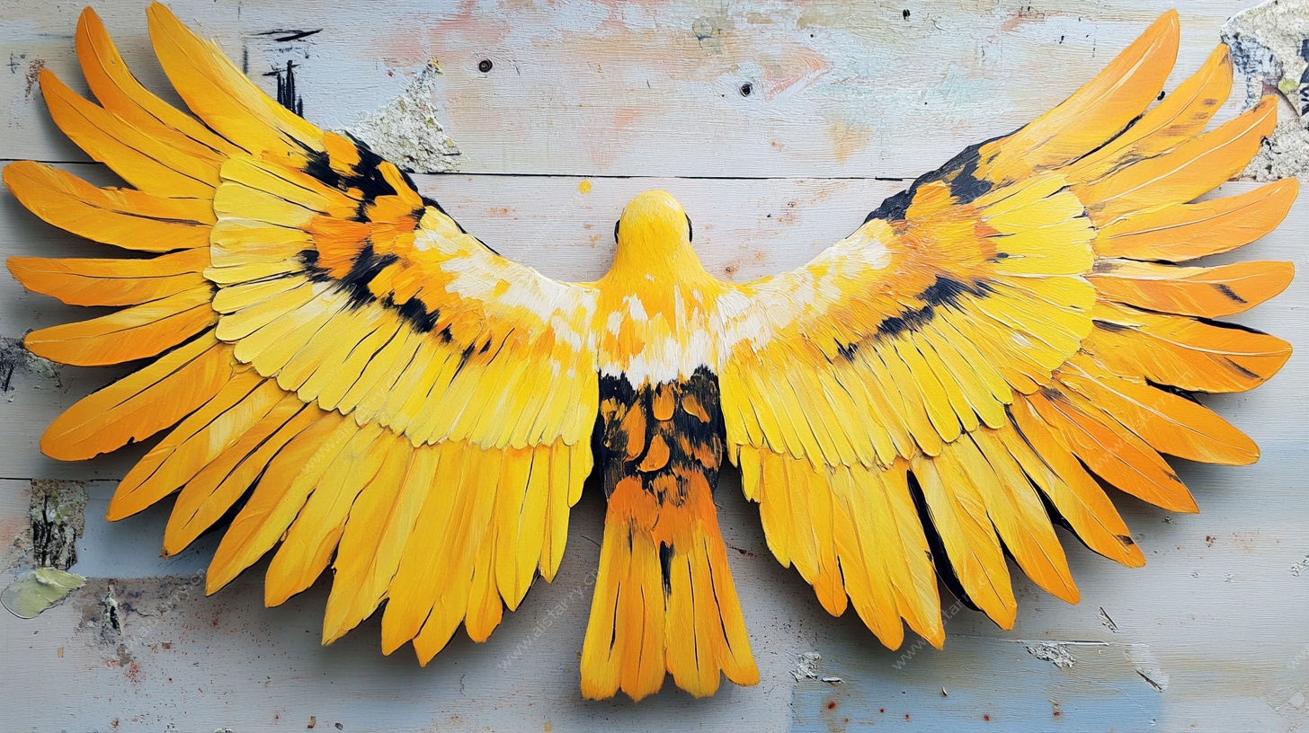 木雕雄鹰摆件 展翅欲飞