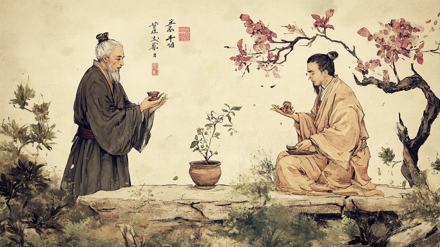 古人雅聚品茶图