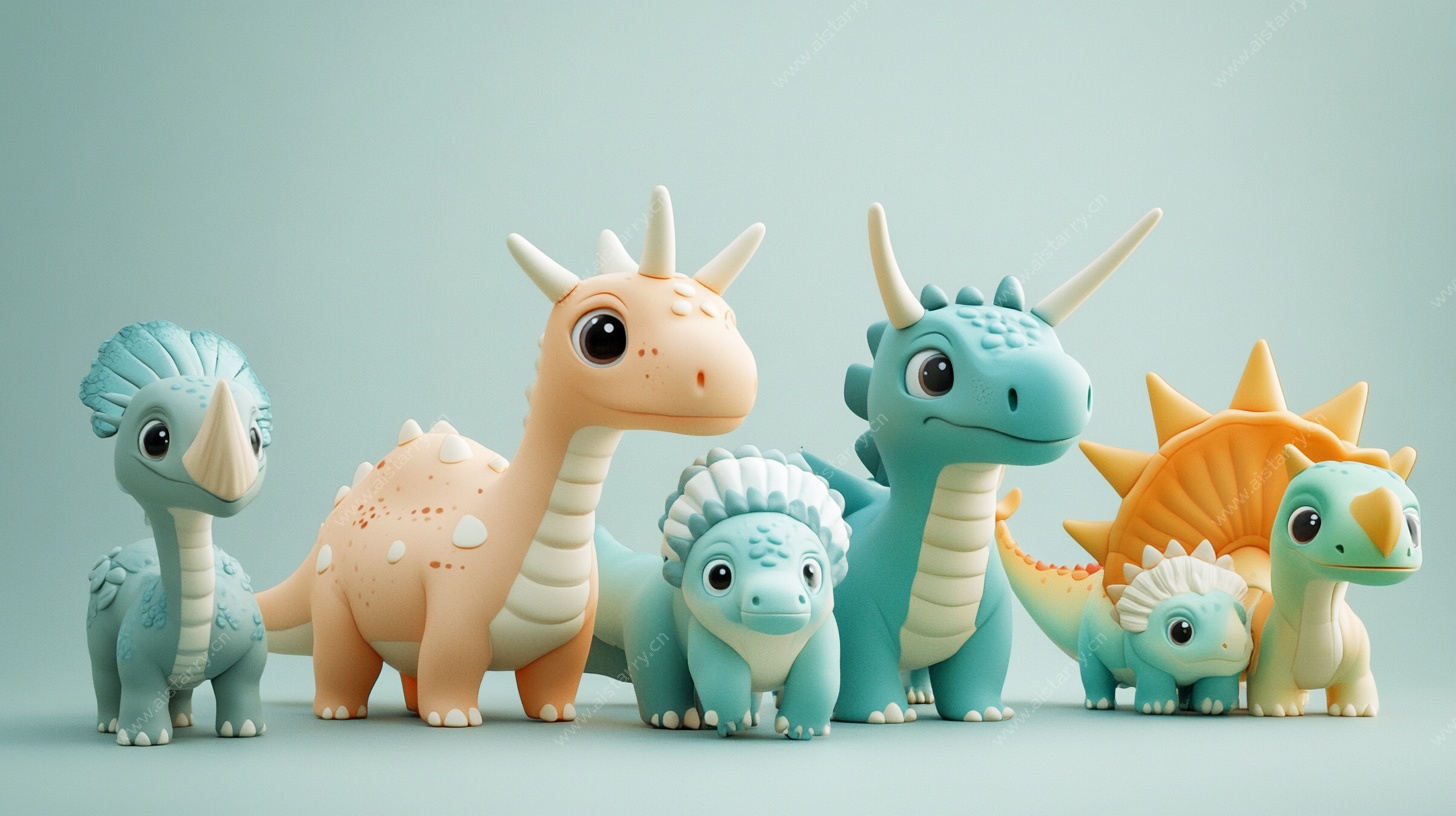 可爱恐龙卡通形象集合