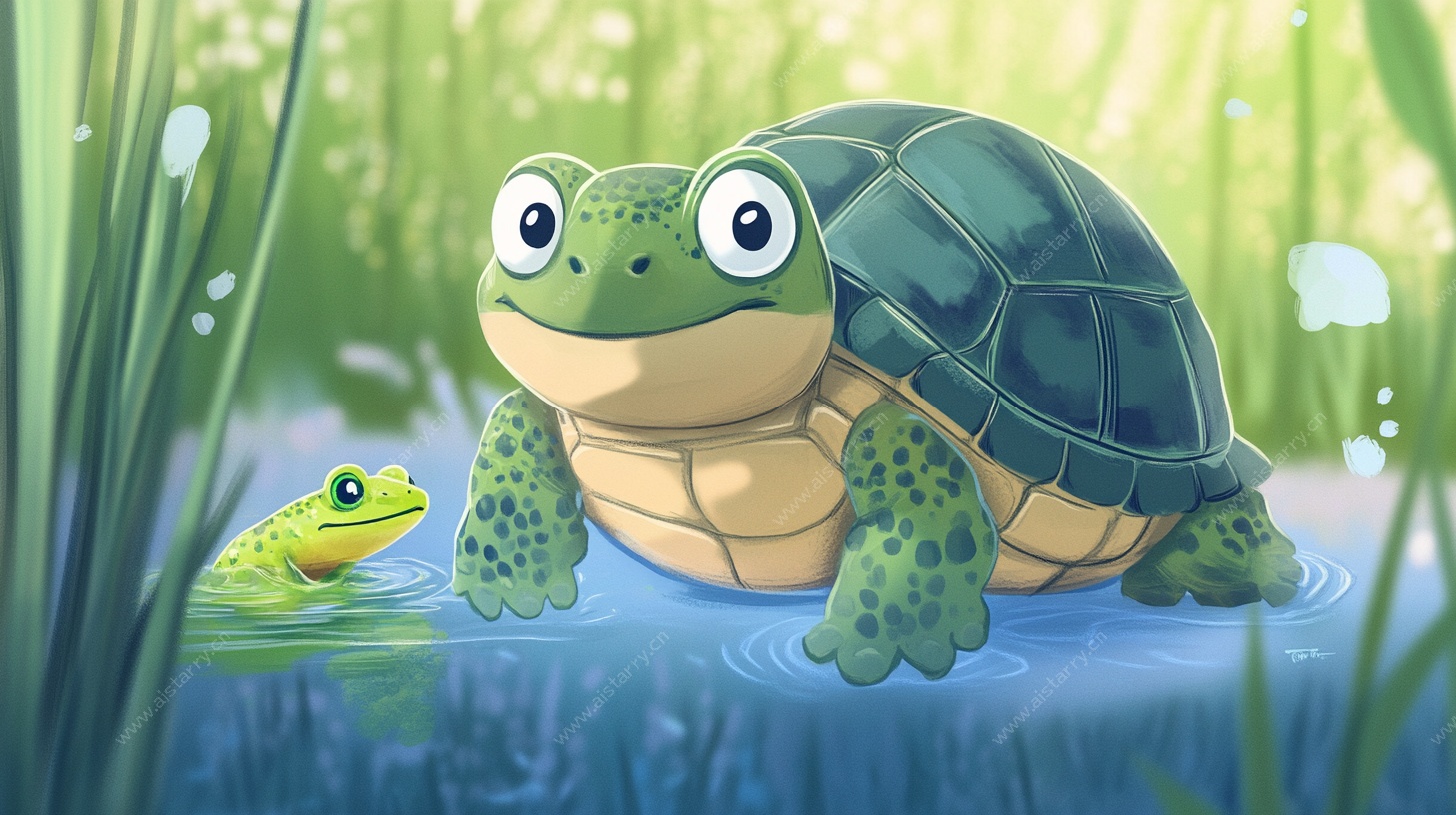 水中的龟蛙伙伴
