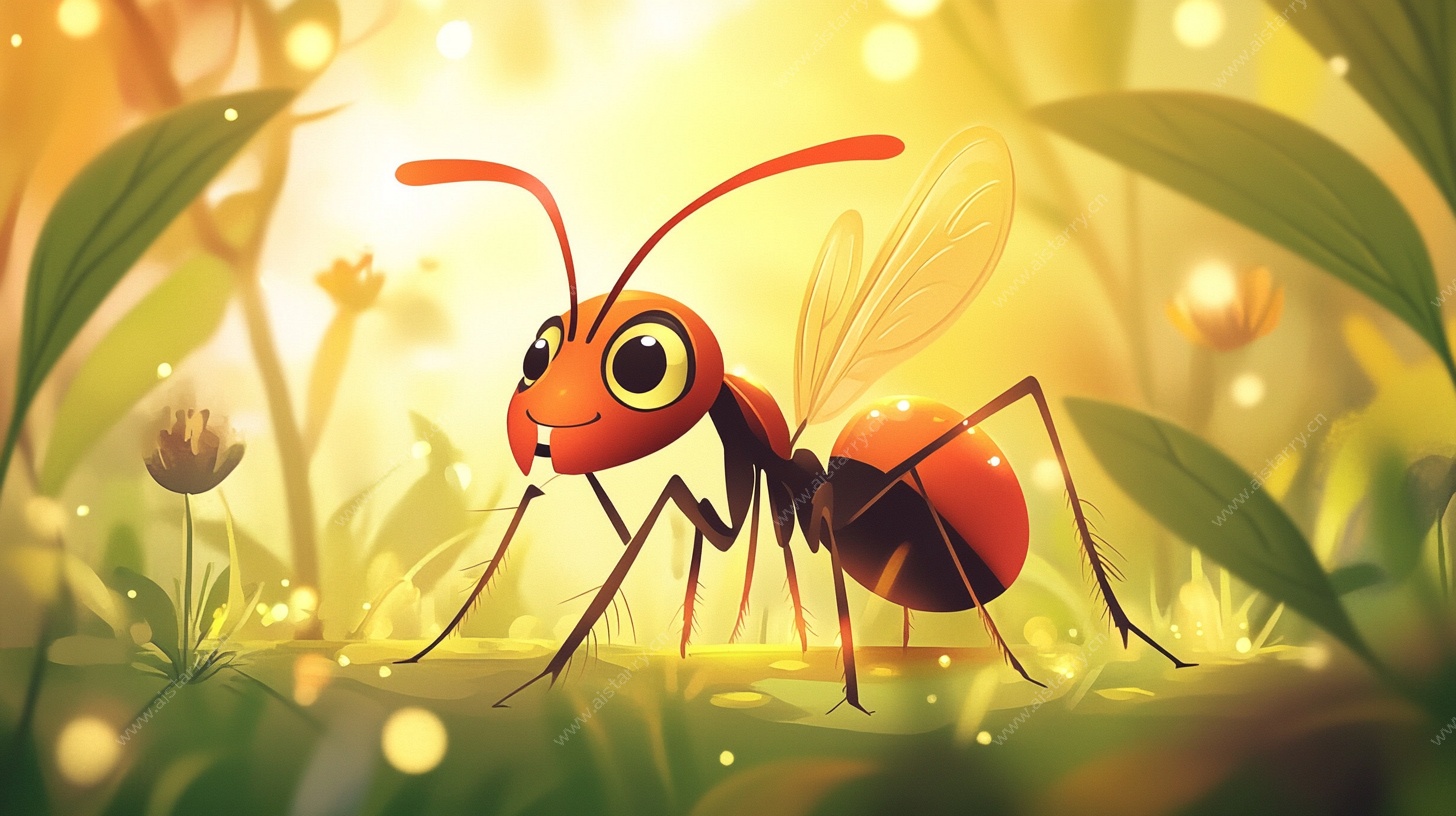 阳光下的可爱蚂蚁